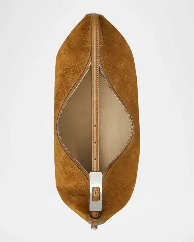 Tory Burch T Monogram Suede Balloon Bag | Thumbnail 3