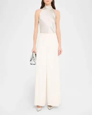 Ralph Lauren Collection Chilton Stretch Silk Charmeuse Top | Thumbnail 2 Ralph Lauren Collection Chilton Stretch Silk Charmeuse Top | Thumbnail 2