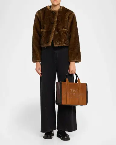 Marc Jacobs The Medium Suede & Leather Tote Bag | Thumbnail 4