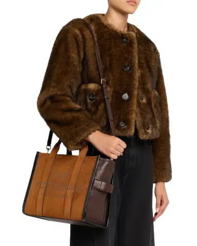 Marc Jacobs The Medium Suede & Leather Tote Bag | Thumbnail 1