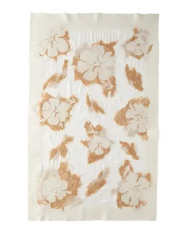 Sand River Tibetan Cashmere and Silk Felted Blanket | Thumbnail 1