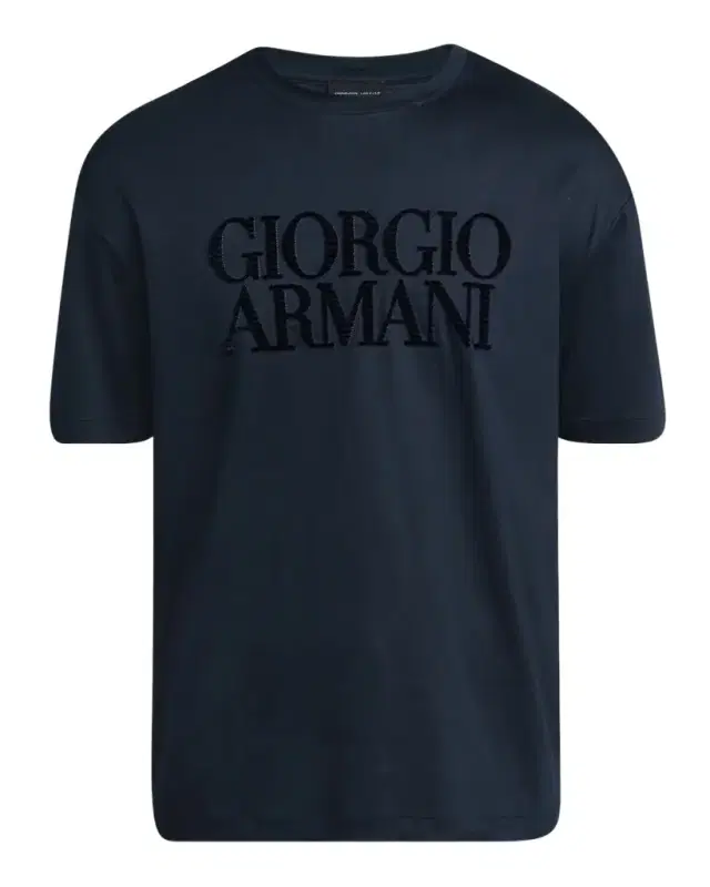 Men's Text Logo Cotton Crewneck T-Shirt