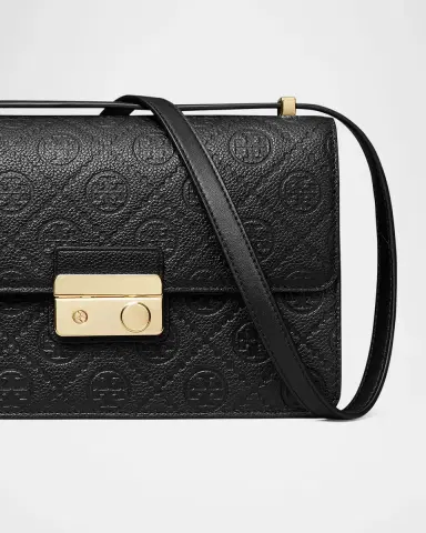 Tory Burch T-Monogram Pebble Leather Shoulder Bag | Thumbnail 6 Tory Burch T-Monogram Pebble Leather Shoulder Bag | Thumbnail 6