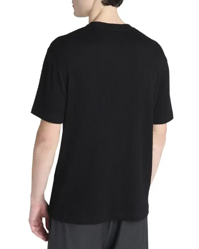 Giorgio Armani Men 's Diagonal Texture Crewneck T-Shirt