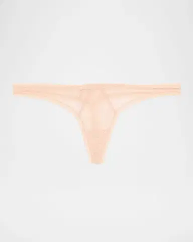 Kiki de Montparnasse Dahlia Scalloped Lace Thong | Thumbnail 3 Kiki de Montparnasse Dahlia Scalloped Lace Thong | Thumbnail 3