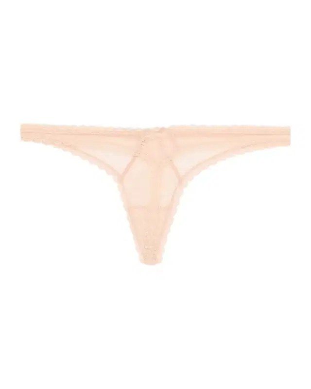 Dahlia Scalloped Lace Thong