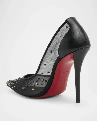 Christian Louboutin 100mm Miss Z Mesh Degrastrass Pumps | Thumbnail 2