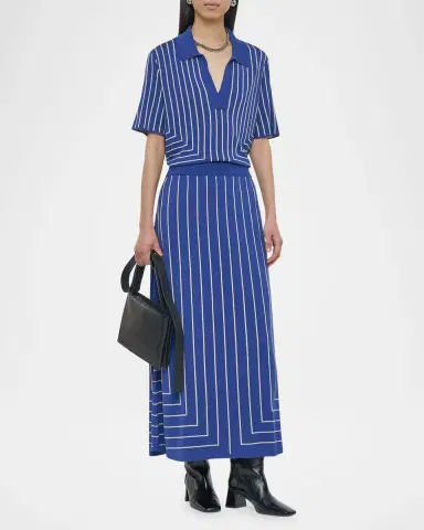 Joseph Geometric Jacquard Knit Maxi Skirt | Thumbnail 2 Joseph Geometric Jacquard Knit Maxi Skirt | Thumbnail 2