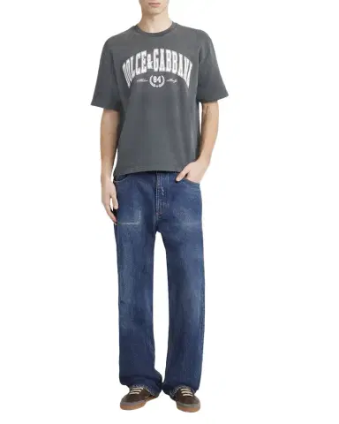 Dolce & Gabbana Men's Relaxed-Fit Logo Plaque Jeans | Thumbnail 1