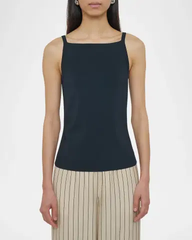 Joseph Square-Neck Viscose Knit Tank | Thumbnail 7