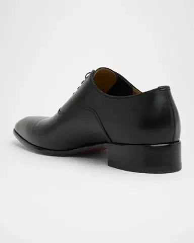 Christian Louboutin Men's Pelvis Leather Oxford Shoes | Thumbnail 4