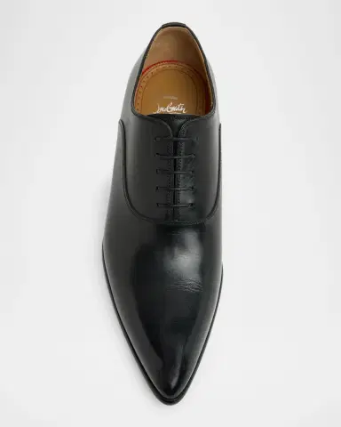 Christian Louboutin Men's Pelvis Leather Oxford Shoes | Thumbnail 6