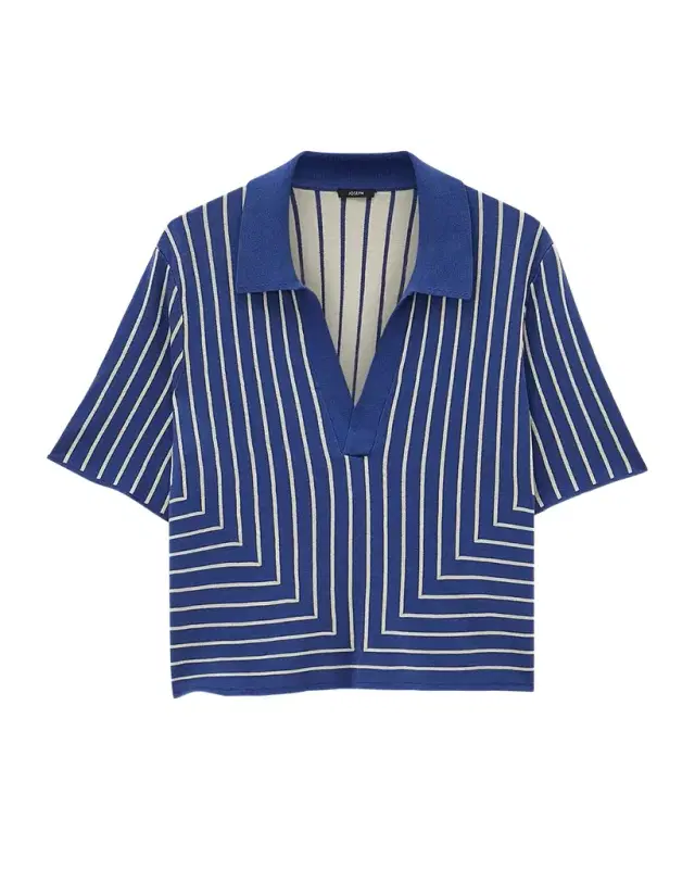 Joseph Geometric Jacquard Knit Top