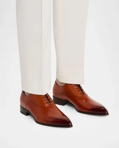 Christian Louboutin Men's Pelvis Leather Oxford Shoes | Thumbnail 2 Christian Louboutin Men's Pelvis Leather Oxford Shoes | Thumbnail 2