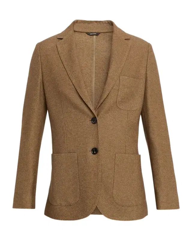 Single-Breasted Cashmere Jacket Single-Breasted Cashmere Jacket