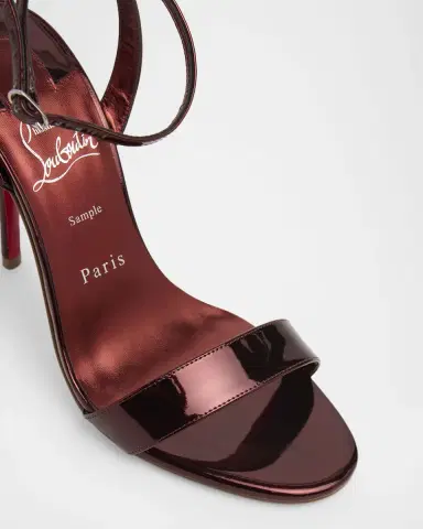 Christian Louboutin 100mm Miss Z Patent Leather Sandals | Thumbnail 3