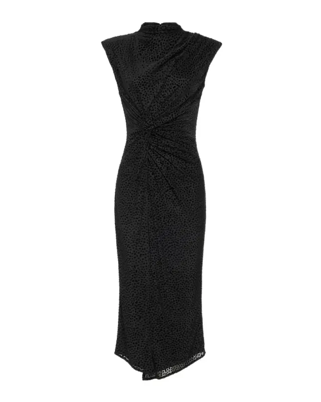 Ramy Brook Lee Mock-Neck Midi Dress