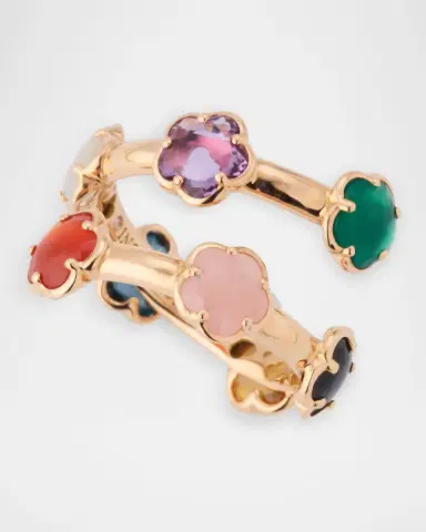 Pasquale Bruni 18K Rose Gold Figlia dei Fiori Ring with Multicolor Gems | Thumbnail 2