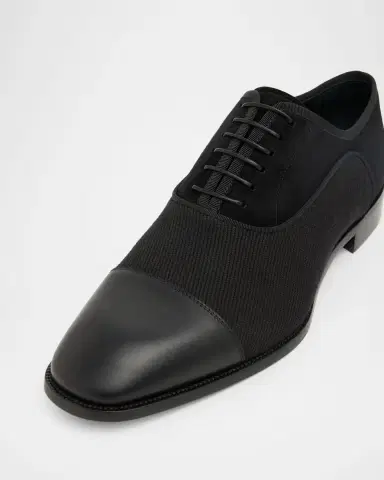Christian Louboutin Men's Greggory Mixed Media Oxfords | Thumbnail 3 Christian Louboutin Men's Greggory Mixed Media Oxfords | Thumbnail 3