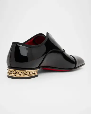Christian Louboutin Men's Alphamale Rocks Patent Leather Everlasting Red-Sole Loafers | Thumbnail 3 Christian Louboutin Men's Alphamale Rocks Patent Leather Everlasting Red-Sole Loafers | Thumbnail 3