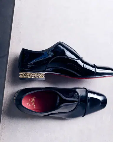 Christian Louboutin Men's Alphamale Rocks Patent Leather Everlasting Red-Sole Loafers | Thumbnail 4 Christian Louboutin Men's Alphamale Rocks Patent Leather Everlasting Red-Sole Loafers | Thumbnail 4