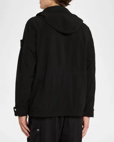 Stone Island Men's Lightweight Water Resistant Short Parka | Thumbnail 3 Stone Island Men's Lightweight Water Resistant Short Parka | Thumbnail 3