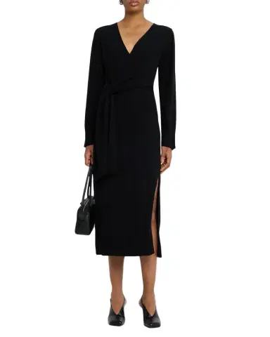 Simkhai Skyla Cashmere-Blend Wrap Dress | Thumbnail 1 Simkhai Skyla Cashmere-Blend Wrap Dress | Thumbnail 1
