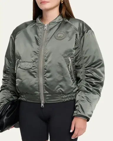 Canada Goose Jade Down Satin Bomber Jacket | Thumbnail 7