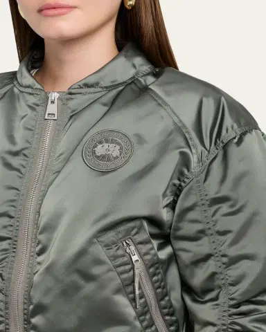 Canada Goose Jade Down Satin Bomber Jacket | Thumbnail 8