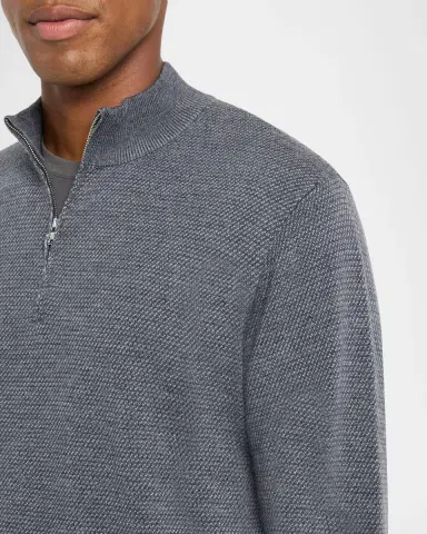 Peter Millar Men 's Keene Merino Quarter-Zip Sweater | Thumbnail 4
