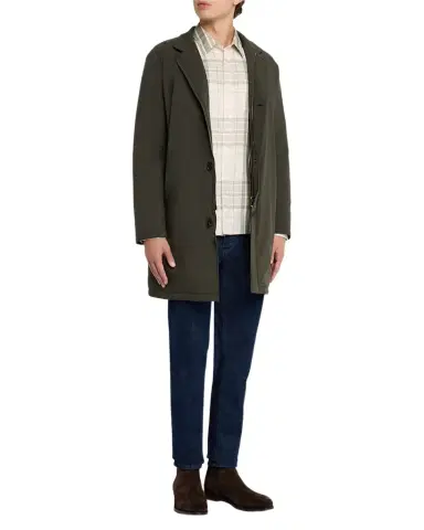 Sartorio Men's Concealed-Zip Raincoat | Thumbnail 1 Sartorio Men's Concealed-Zip Raincoat | Thumbnail 1