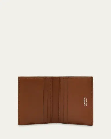 TOM FORD Men's Croc-Embossed Leather Folding Card Holder | Thumbnail 4 TOM FORD Men's Croc-Embossed Leather Folding Card Holder | Thumbnail 4