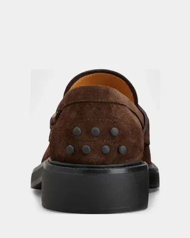 Tod's Gomma Suede Penny Loafers | Thumbnail 2 Tod's Gomma Suede Penny Loafers | Thumbnail 2