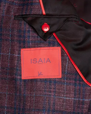Isaia Men's Wool and Silk Plaid Single-Breasted Sport Coat | Thumbnail 5
