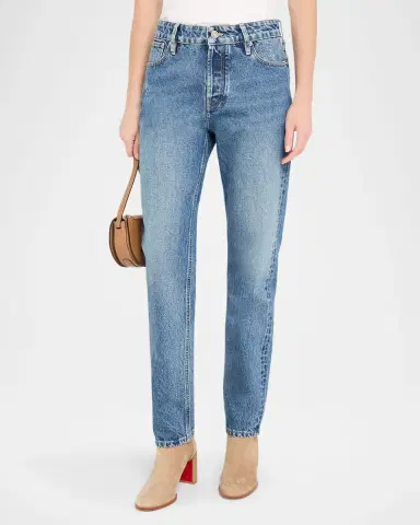Ralph Lauren Collection Ocean Blue Denim Straight-Leg Ankle Jeans | Thumbnail 4 Ralph Lauren Collection Ocean Blue Denim Straight-Leg Ankle Jeans | Thumbnail 4