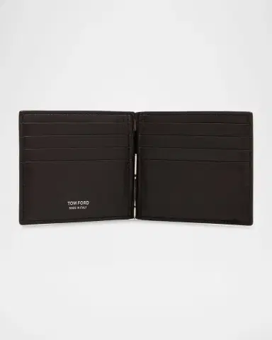Tom Ford Men's Exotic Line Croc-Effect Money Clip Wallet | Thumbnail 3