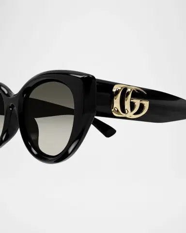 Gucci Double G 52mm Acetate Round Sunglasses | Thumbnail 2 Gucci Double G 52mm Acetate Round Sunglasses | Thumbnail 2
