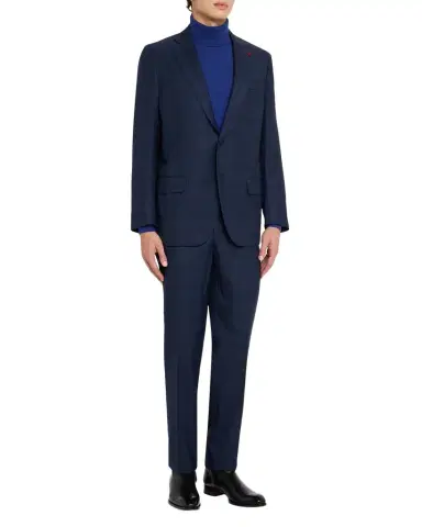Isaia Men's Wool Windowpane Plaid Two-Piece Suit | Thumbnail 1 Isaia Men's Wool Windowpane Plaid Two-Piece Suit | Thumbnail 1