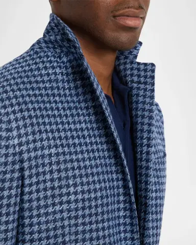Sartorio Men's Wool and Silk Houndstooth Sport Coat | Thumbnail 6 Sartorio Men's Wool and Silk Houndstooth Sport Coat | Thumbnail 6