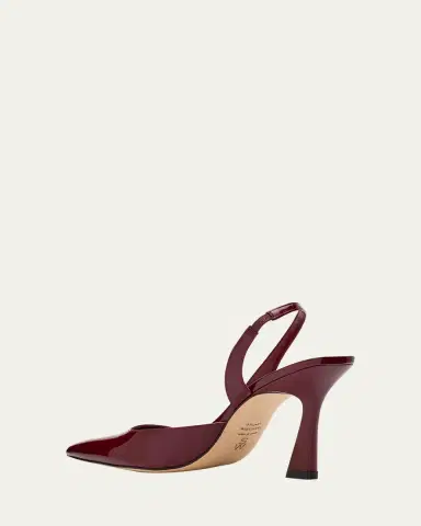 Stuart Weitzman Vinnie D'Orsay Patent Leather Slingback Pumps | Thumbnail 4 Stuart Weitzman Vinnie D'Orsay Patent Leather Slingback Pumps | Thumbnail 4