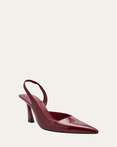 Stuart Weitzman Vinnie D'Orsay Patent Leather Slingback Pumps | Thumbnail 5 Stuart Weitzman Vinnie D'Orsay Patent Leather Slingback Pumps | Thumbnail 5