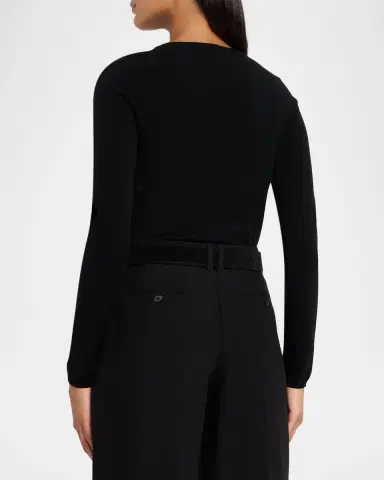 The Row Lissana Long-Sleeve Knit Top | Thumbnail 2 The Row Lissana Long-Sleeve Knit Top | Thumbnail 2