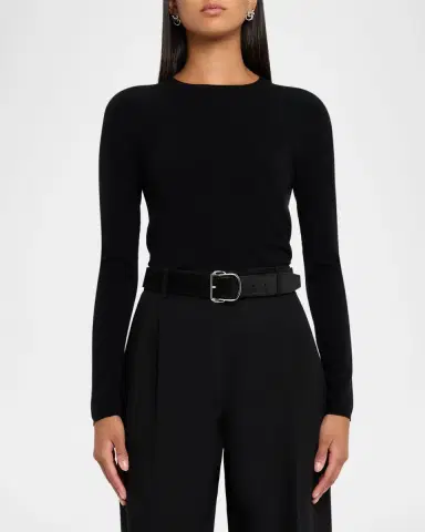 The Row Lissana Long-Sleeve Knit Top | Thumbnail 3 The Row Lissana Long-Sleeve Knit Top | Thumbnail 3