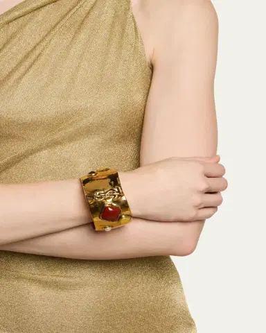 Saint Laurent Cassandre Cabochon Bracelet | Thumbnail 3 Saint Laurent Cassandre Cabochon Bracelet | Thumbnail 3