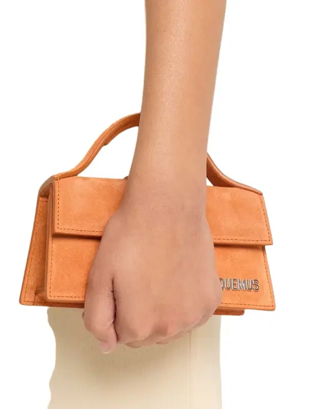 Le Bambino Suede Top Handle Bag