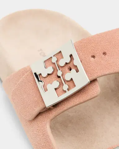 Tory Burch Mellow Suede Dual-Buckle Slide Sandals | Thumbnail 4 Tory Burch Mellow Suede Dual-Buckle Slide Sandals | Thumbnail 4