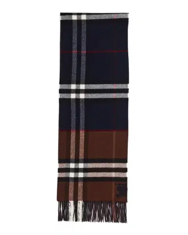 Burberry Men 's Contrast Check Cashmere Scarf | Thumbnail 1 Burberry Men 's Contrast Check Cashmere Scarf | Thumbnail 1
