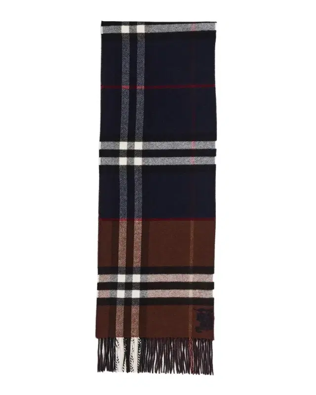 Men 's Contrast Check Cashmere Scarf