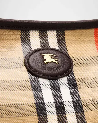 Burberry Highlands Small Coated Check Shoulder Bag | Thumbnail 6