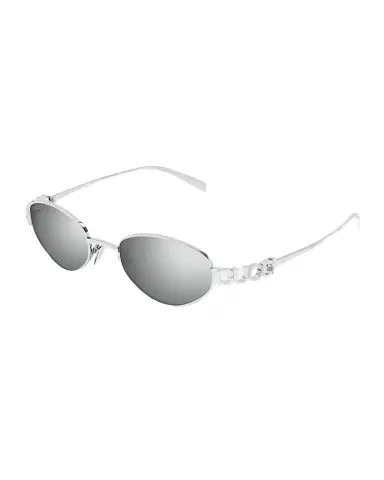 Gucci Block Bending 47mm Oval Metal Sunglasses | Thumbnail 1